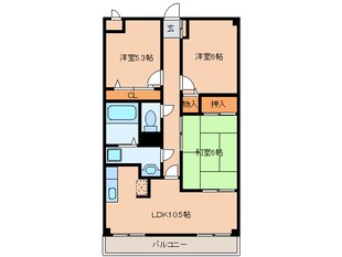 スカール陶山の物件間取画像